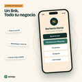 Página de enlaces con todos los botones del negocio